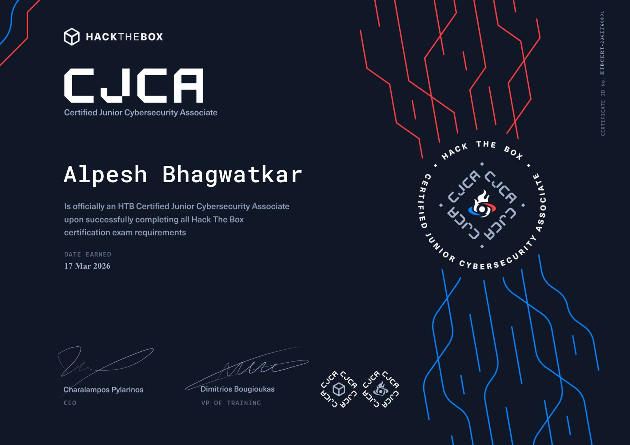 CJCA certificate