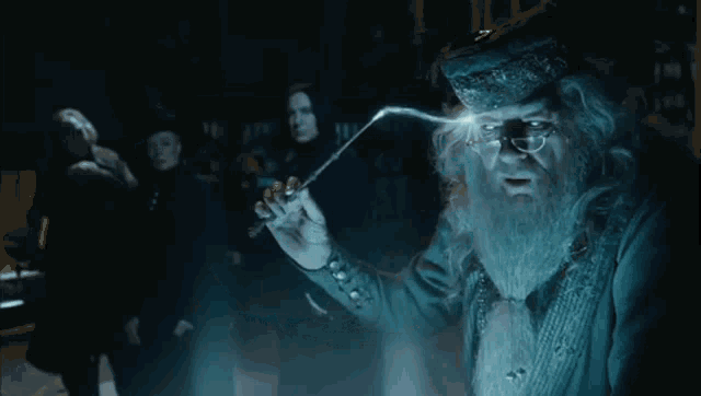 Dumbledore at the Pensieve